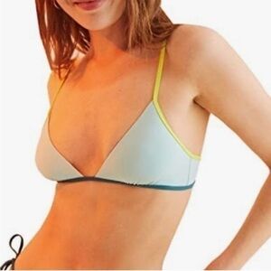 Aerie Triangle Bikini Top and Cheeky Bottoms Set L